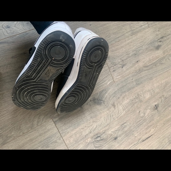 Nike black white Air Force 1 AF 1 size 10 - Picture 4 of 6